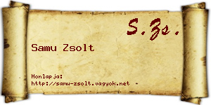 Samu Zsolt névjegykártya